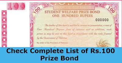 Prize Bond Rs.100 Results, Draw 35  in Faisalabad 2021