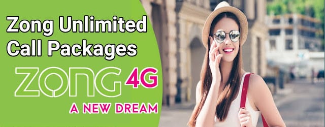 zong unlimited call package daily,weekly,monthly
