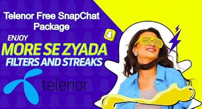 Telenor SnapChat Free Package Monthly Subscription Code