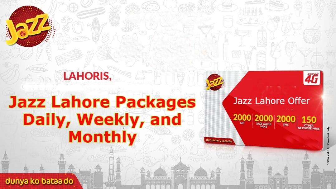 jazz lahore offer Daily, Weekly, and Monthly
