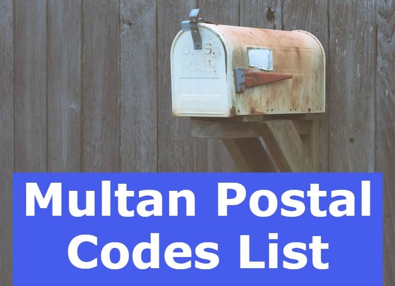Multan Postal Code Zip Codes