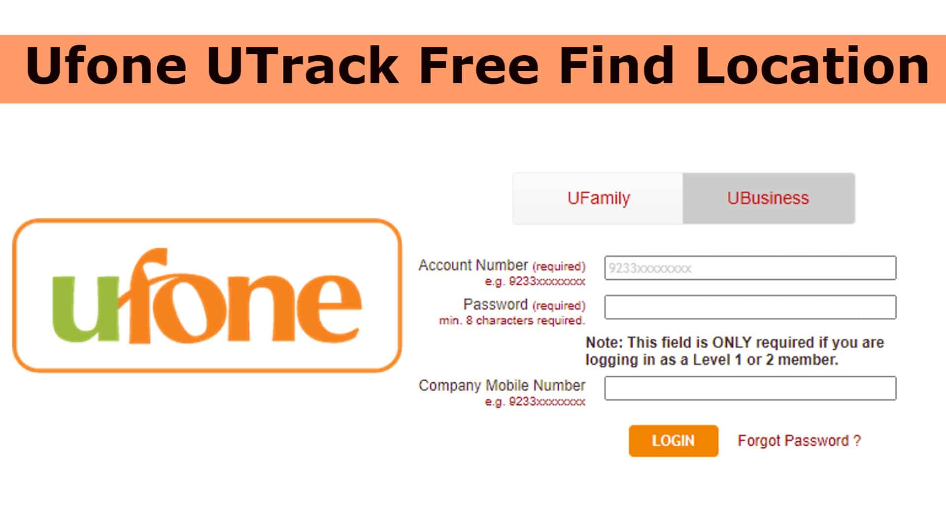Ufone UTrack Free Find Location
