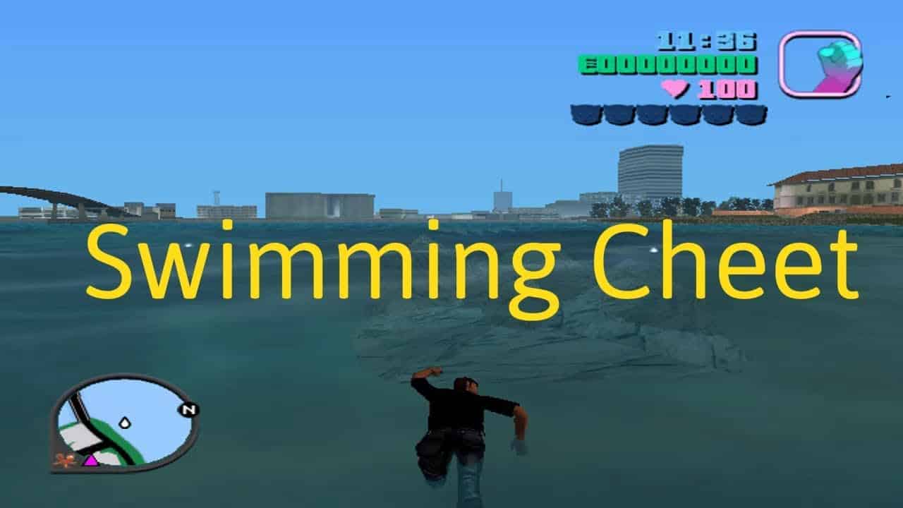gta vice city cheat codes for swimming